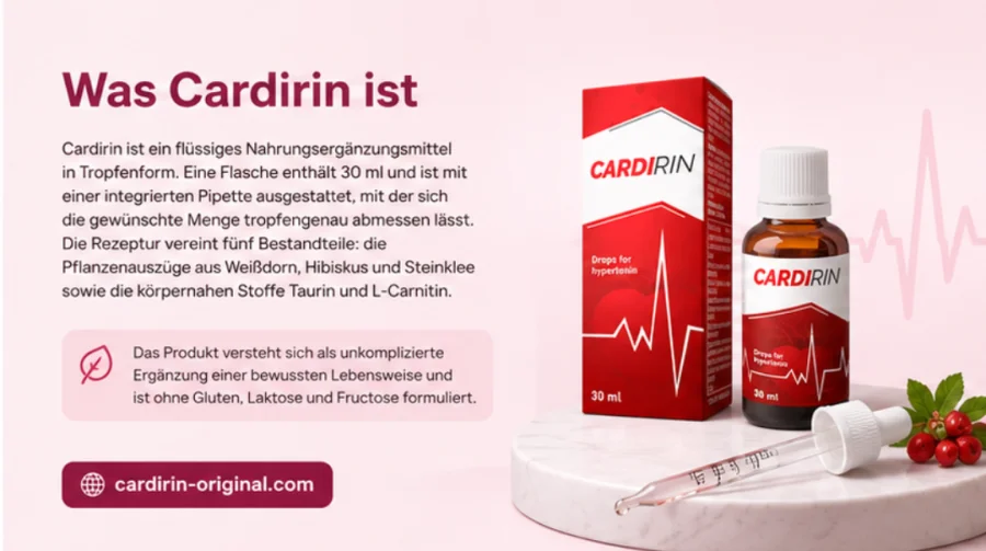 Cardirin Tropfen — flüssiges Nahrungsergänzungsmittel, 30 ml